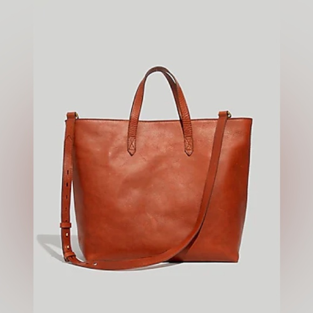 Madewell THE ZIP-TOP TRANSPORT CARRYALL. Has ESF embossed on the top.